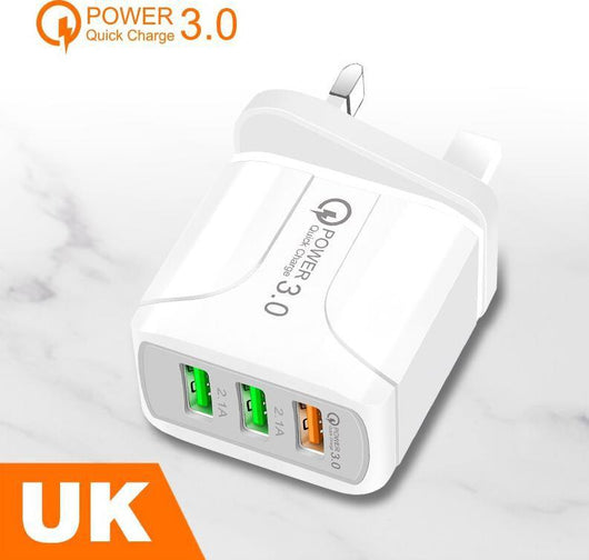 18W Super Fast 3 Port Phone and Laptop Chargers