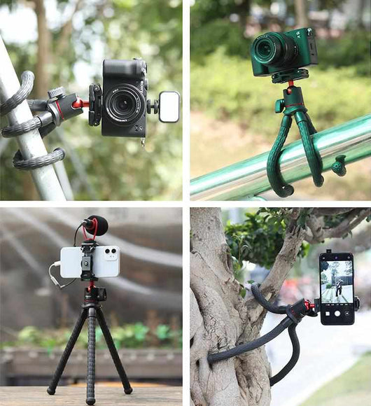 High Quality Flexible Octopus Tripod for smartphone, GoPro, DSLR camera, indoor and outdoor use