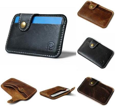 Retro Leather Credit Card Wallets