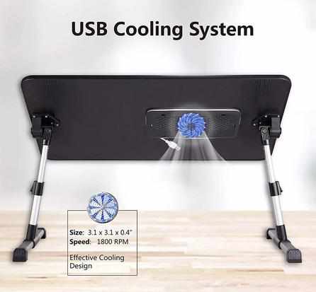 Portable Folding Laptop Table Stands with fan