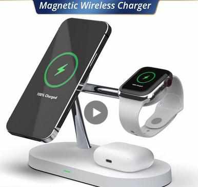 40W Magnetic Wireless Chargers For iPhone AppleWatch & AirPods, Samsung, Google Pixel