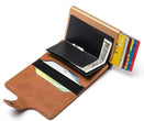 Elegant quality leather Credit Card Wallet, holds 8 cards