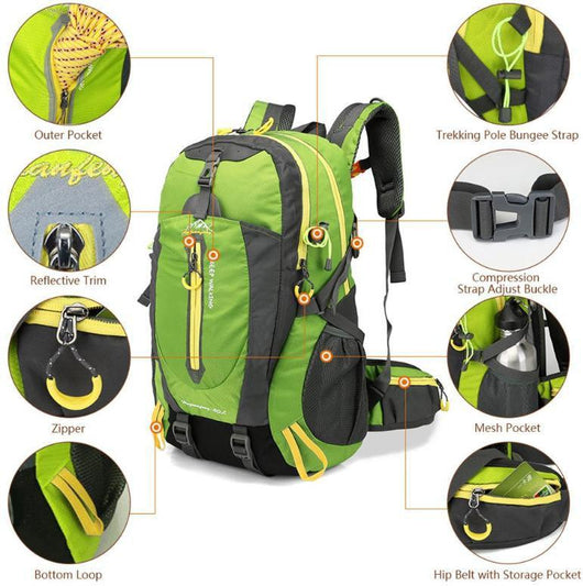 Waterproof Hiking & Climbing Backpack 40L Outdoor Sports Bag