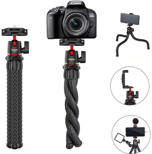 High Quality Flexible Octopus Tripod for smartphone, GoPro, DSLR camera, indoor and outdoor use