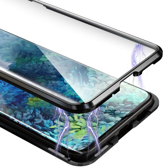 Magnetic Tempered Glass case for Samsung Galaxy S10 S21 Note 20 S22 Ultra Plus