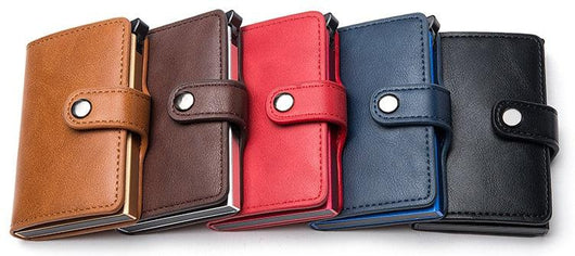 Elegant quality leather Credit Card Wallet, holds 8 cards