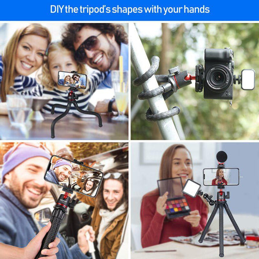 High Quality Flexible Octopus Tripod for smartphone, GoPro, DSLR camera, indoor and outdoor use