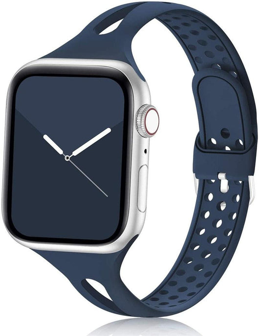 Slim sport strap for Apple Watch band 40mm 44mm 38mm 42mm