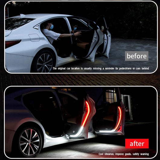 Car Interior Door Welcome Light LED Lamp Strip 120cm Waterproof