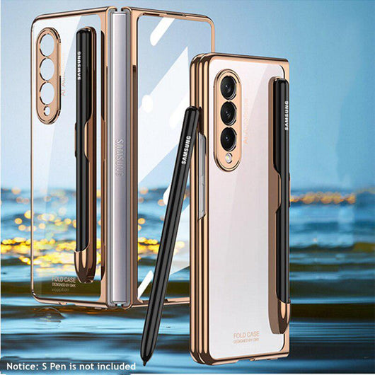 High Quality Tempered Glass Transparent Case for Samsung Galaxy Z Fold 3 4