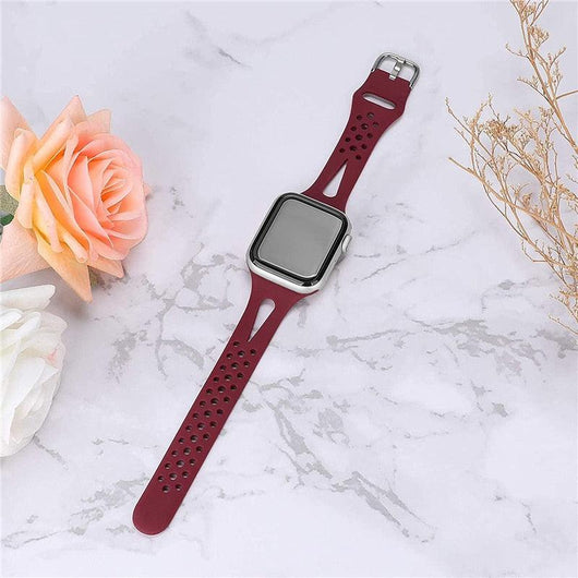 Slim sport strap for Apple Watch band 40mm 44mm 38mm 42mm