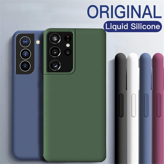 Soft silicone protection case for Samsung S21 Ultra Plus