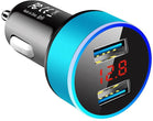 Dual Tone LED Display Car Chargers