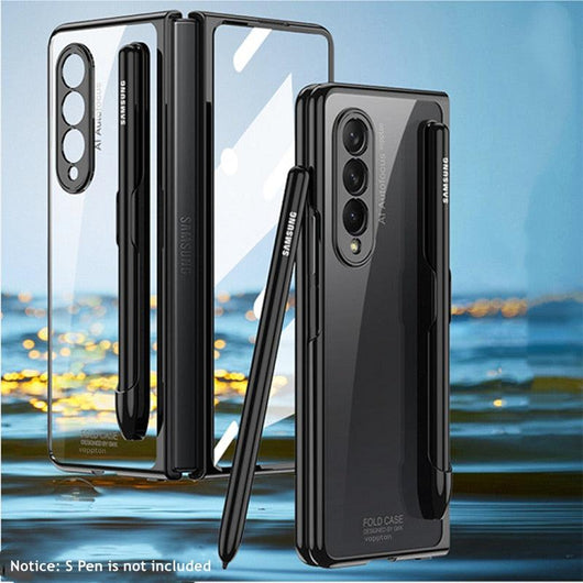 High Quality Tempered Glass Transparent Case for Samsung Galaxy Z Fold 3 4