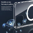 Clear shockproof Magsafe Magnetic Case For iPhone 14 13 Pro Max 12 Mini