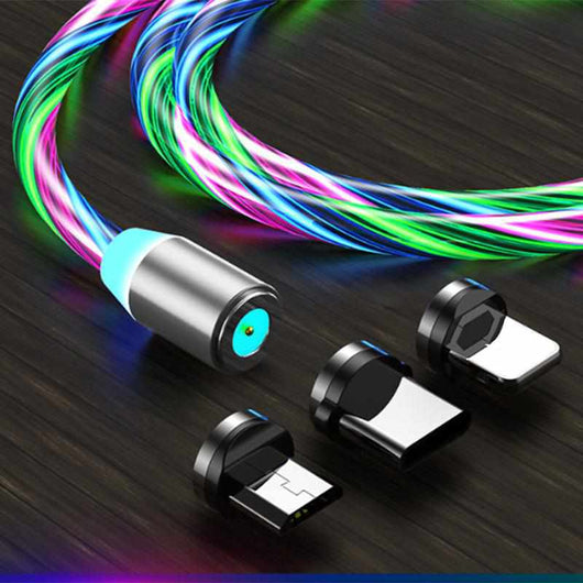 3 in 1 Luminous Magnetic Charging Cables