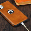 Classic Solid Color Leather Case For iPhone 14 - iPhone X