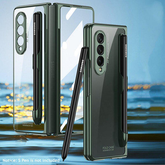 High Quality Tempered Glass Transparent Case for Samsung Galaxy Z Fold 3 4