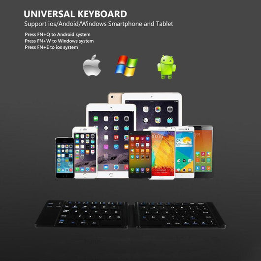 Mini Wireless Bluetooth Folding Keyboard for IOS/Android/Windows