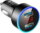 Dual Tone LED Display Car Chargers