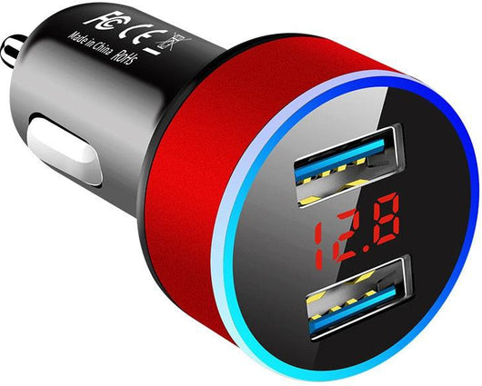 Dual Tone LED Display Car Chargers