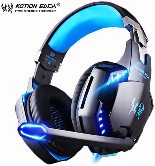 Gaming Headset deep bass Stereo wired earphones with mic