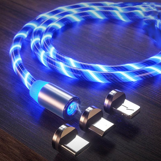 3 in 1 Luminous Magnetic Charging Cables