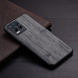 Leather wood pattern design case for Oppo Realme series