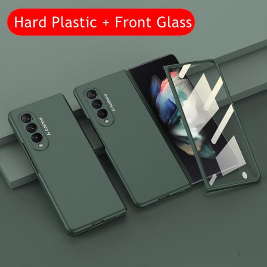 High Quality Tempered Glass Transparent Case for Samsung Galaxy Z Fold 3 4