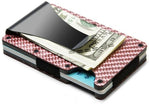 Carbon Fiber Credit Card Holder Wallet Aluminum Metal Anti RFID Blocking