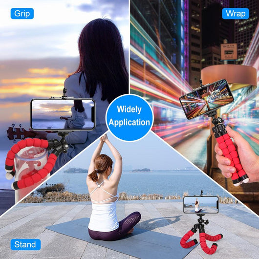 Flexible Octopus Mini Tripod for smartphones, GoPro, DSLR cameras etc, outdoor and indoor use