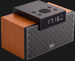 Bluetooth 5.0 Wooden Soundbar Portable wireless Speaker Alarm Clock