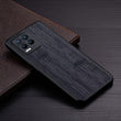 Leather wood pattern design case for Oppo Realme series