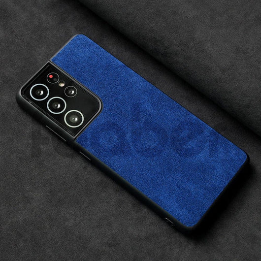 Luxury Alcantara case for Samsung S22 Ultra Plus S21 S20 S10 Note