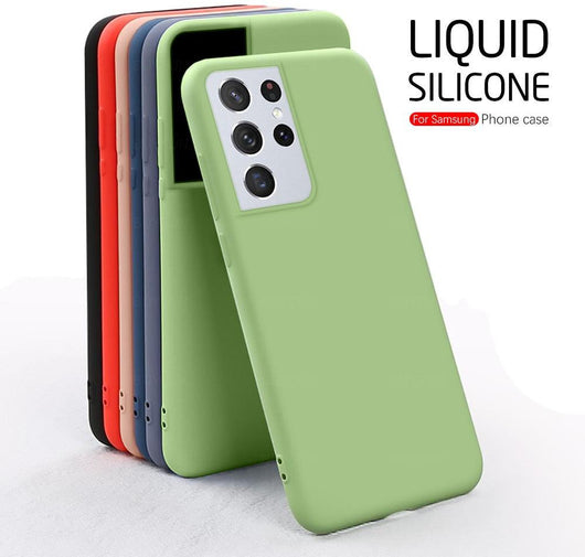 Soft silicone protection case for Samsung S21 Ultra Plus