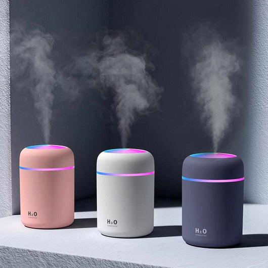 Portable 300ml Electric Air Humidifier Aroma Oil Diffuser USB with Colorful Night Light