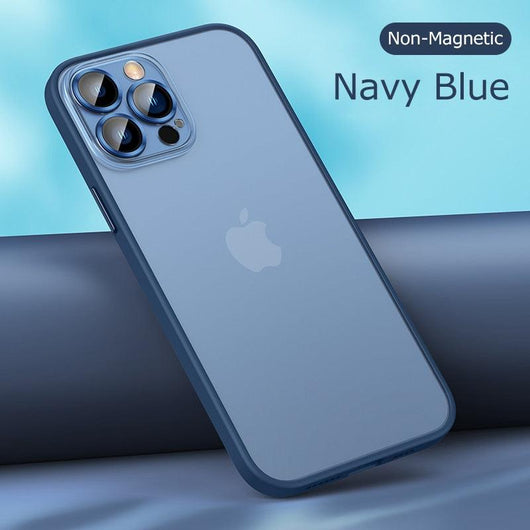 Glass lens protection matte Magsafe iPhone Case