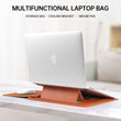 Leather Sleeve Bag and desktop stand for Macbook Air Pro multifunction