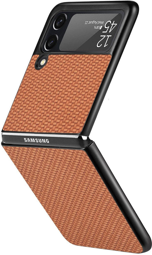 Luxury Carbon Fibre case for Samsung Galaxy Z Flip 3 4