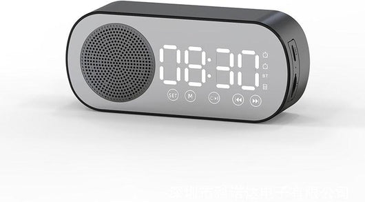 Mirror Design Bluetooth Speaker Dual Alarm Clock