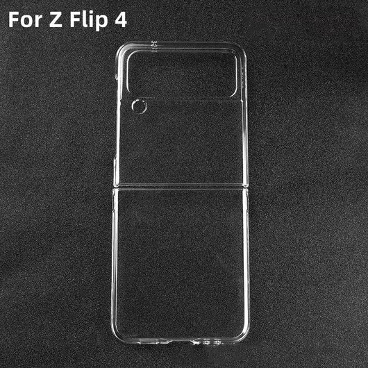 Clear or black protection case for Galaxy Z Flip 3 Flip 4