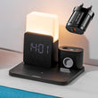 Designer 5-in-1 LED Light Bedside Lamp Qi Wireless Charger Dock Fast Charging Station