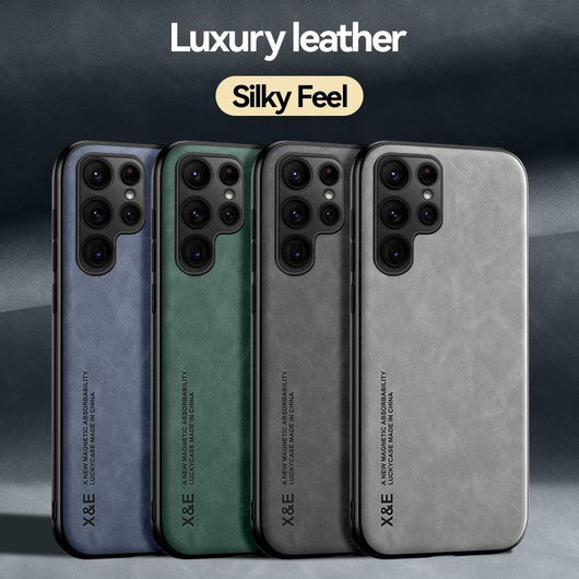 Magsafe Magnetic Luxury Sheepskin Leather Case For Samsung Galaxy