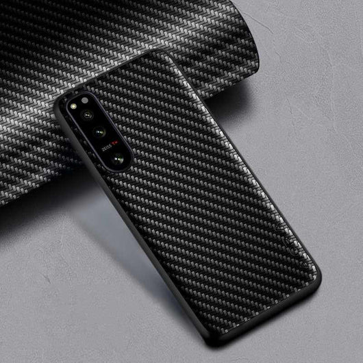 Carbon fibre optics case for Sony Xperia series