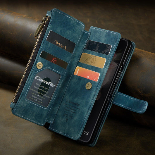 Full Coverage Leather Wallet Case for Samsung Galaxy Z Fold 4 Fold 3