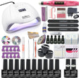 Manicure Set Acrylic Nail Kit With 120/80/54W Nail Lamp 35000RPM Nail polish Machine