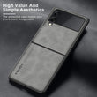 Sheepskin Leather & Silicone case for Samsung Galaxy Z Flip 4