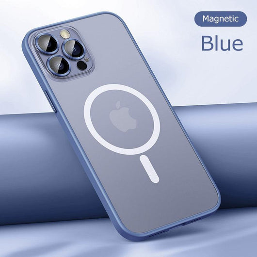 Glass lens protection matte Magsafe iPhone Case