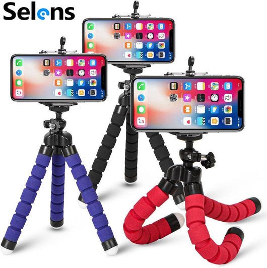 Flexible Octopus Mini Tripod for smartphones, GoPro, DSLR cameras etc, outdoor and indoor use