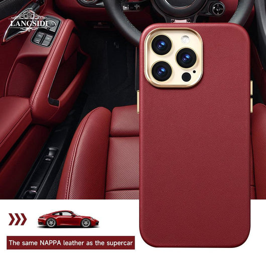 Genuine leather Magnetic Case for iPhone series